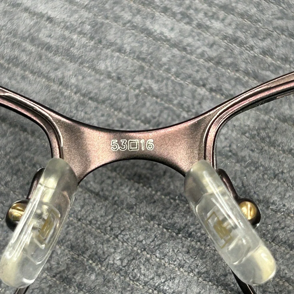 Marchon NYC Uptown M-NEUE 250 Brown Cat Eye Y2k Eyeglasses Frames 53-16-135